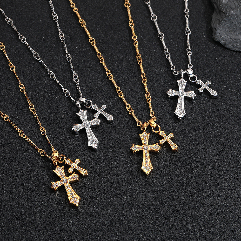 Luminique store | Versatile Cross Titanium Steel Necklace