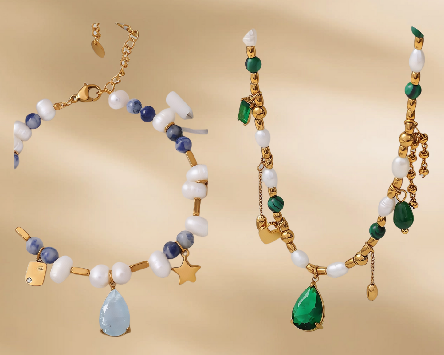 Luminique store | Natural Pearl Vintage Necklace Jewelry
