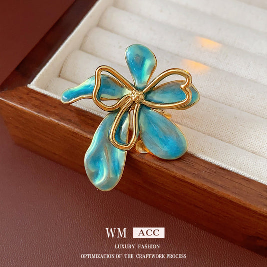 Luminique store | Blue Bloom Statement Ring