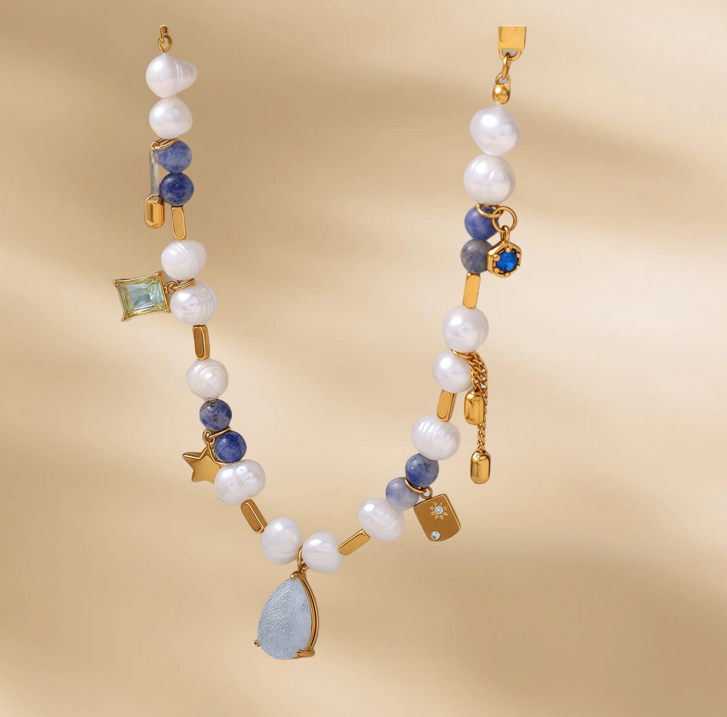 Luminique store | Natural Pearl Vintage Necklace Jewelry