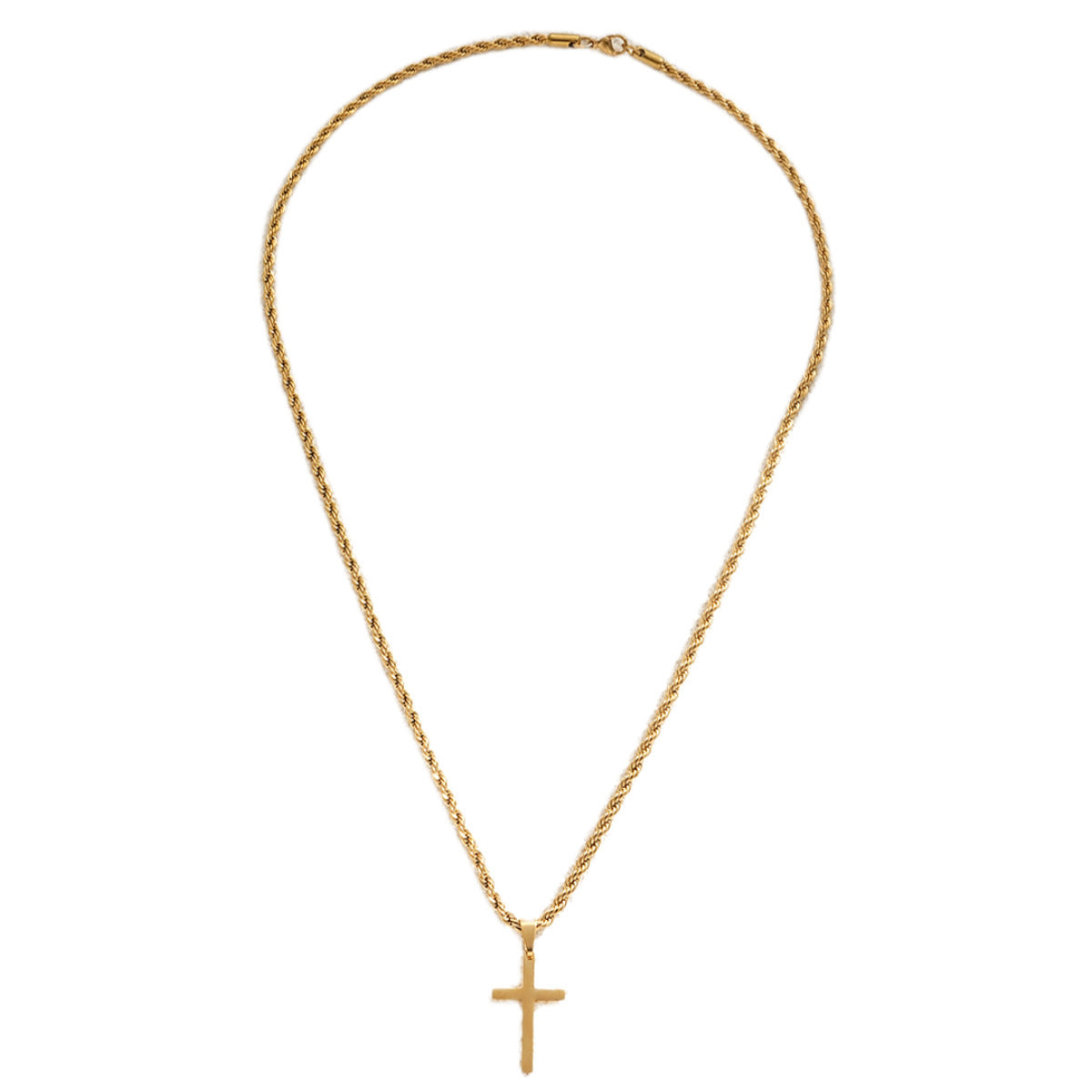 Luminique Store |   Gold Thick-Chain Minimalist Stylish Cross