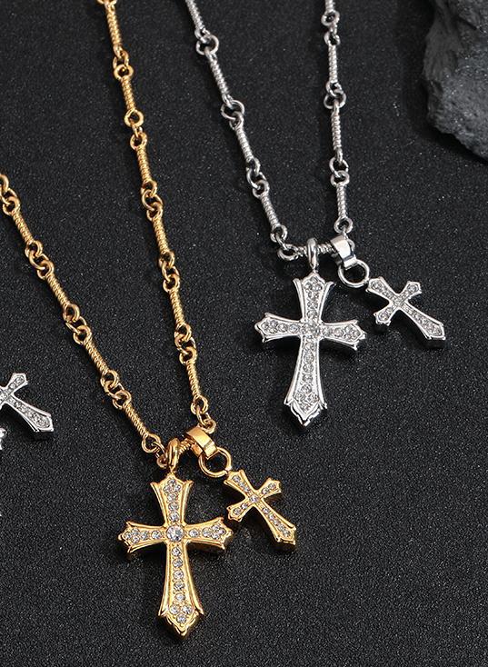 Luminique store | Versatile Cross Titanium Steel Necklace