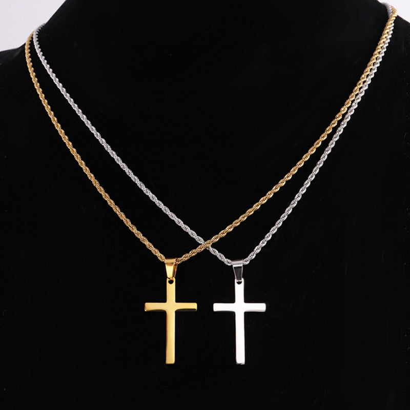 Luminique Store |   Gold Thick-Chain Minimalist Stylish Cross