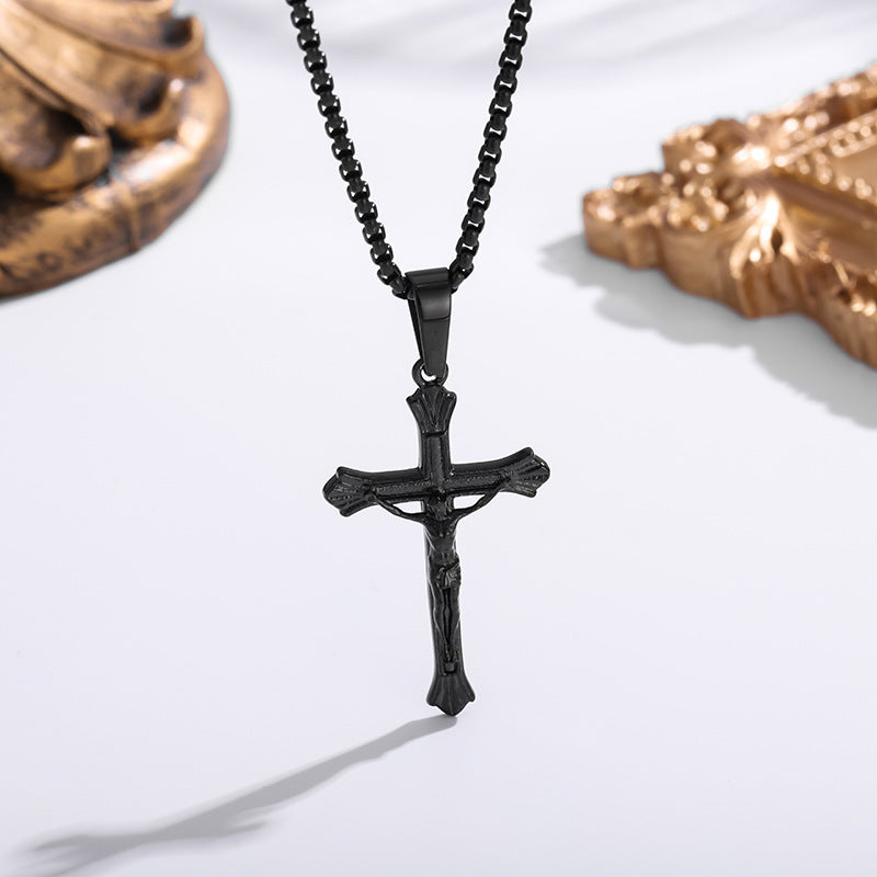 Luminique store | All - titanium steel cross necklace