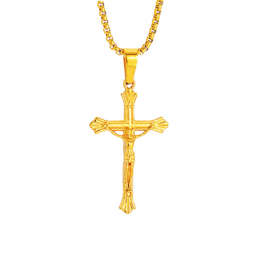Luminique store | All - titanium steel cross necklace