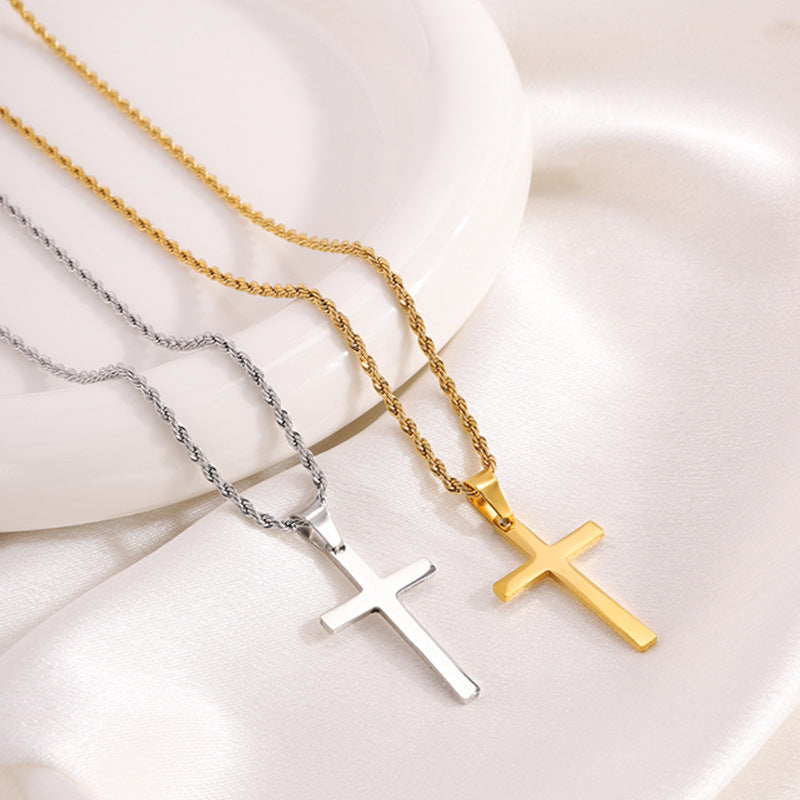 Luminique Store |   Gold Thick-Chain Minimalist Stylish Cross