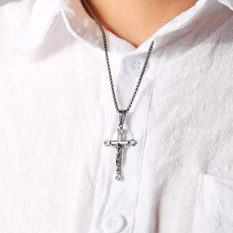 Luminique store | All - titanium steel cross necklace
