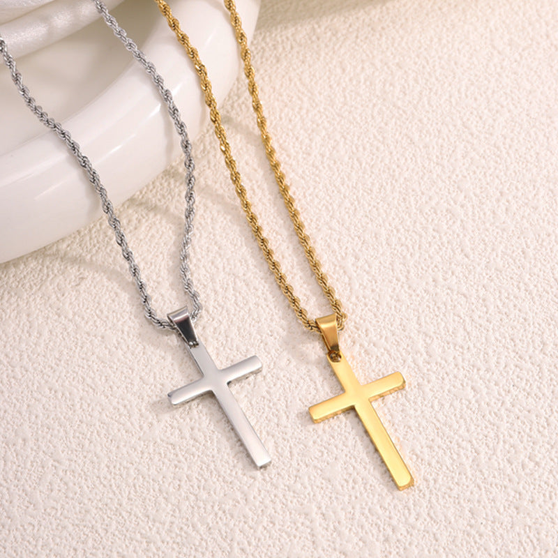 Luminique Store |   Gold Thick-Chain Minimalist Stylish Cross