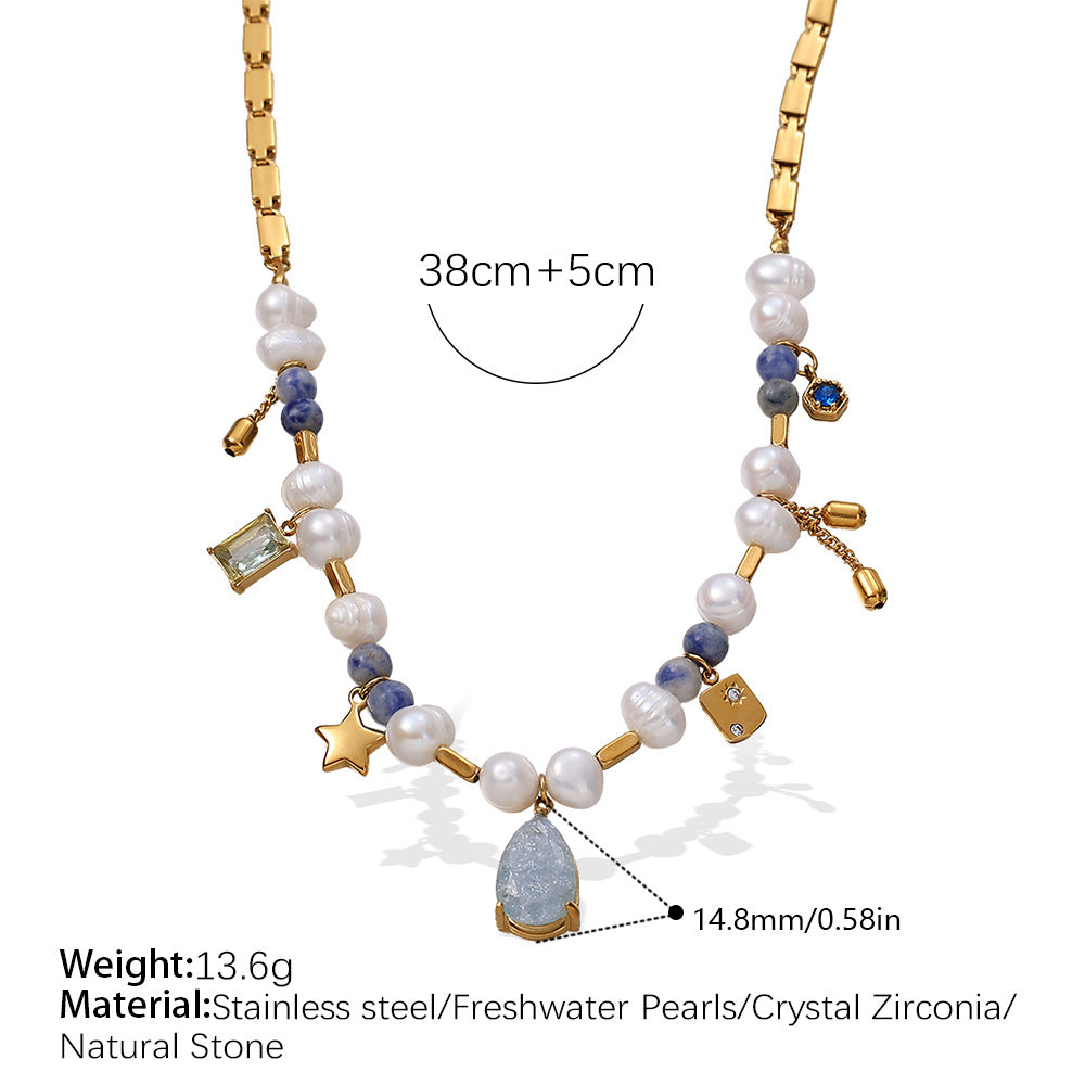Luminique store | Natural Pearl Vintage Necklace Jewelry
