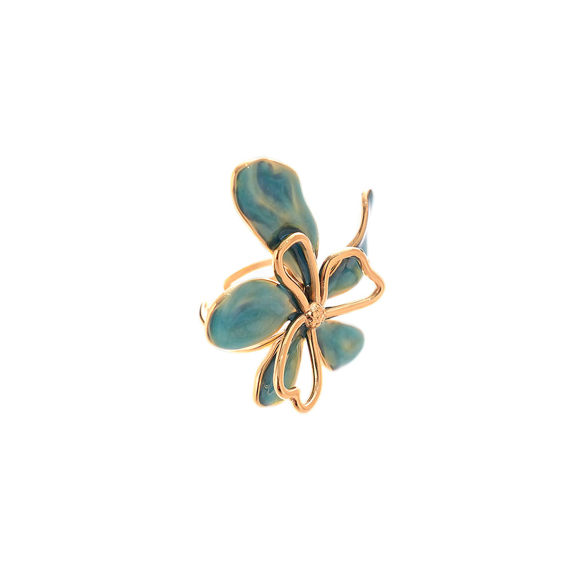 Luminique store | Blue Bloom Statement Ring