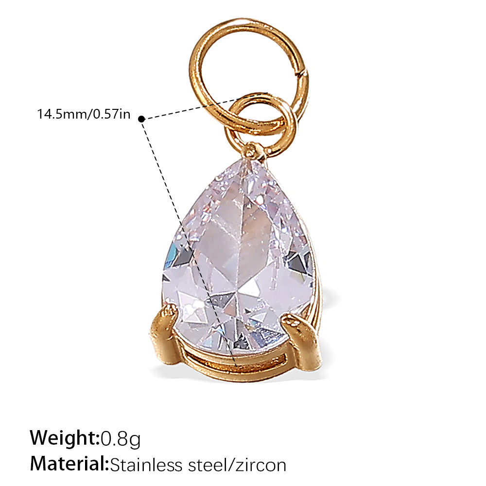 Luminique store | Geometric Star Pendant with Rainbow Gems - DIY Charm Necklace