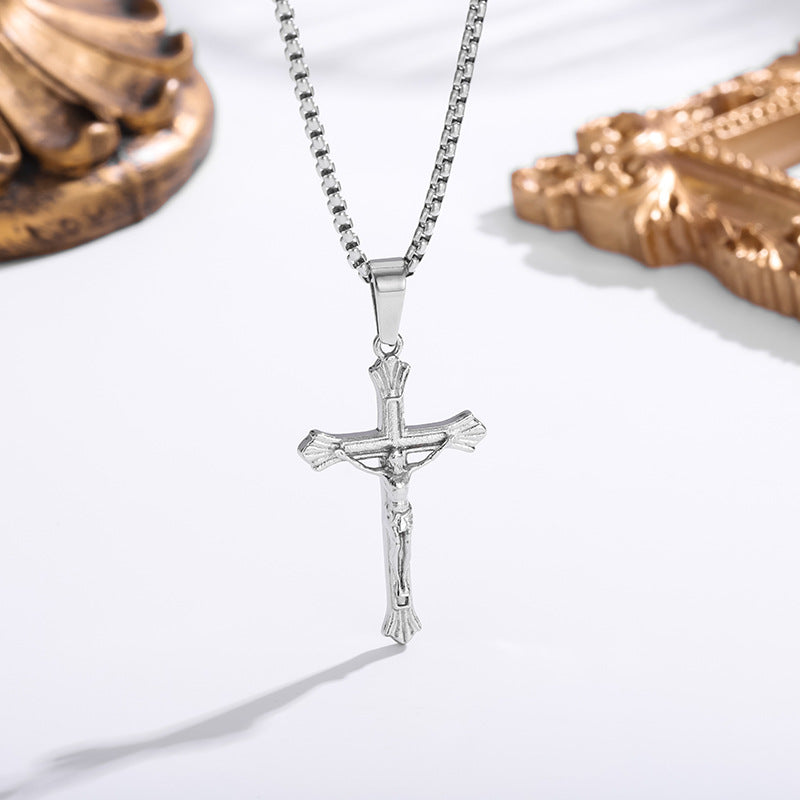 Luminique store | All - titanium steel cross necklace