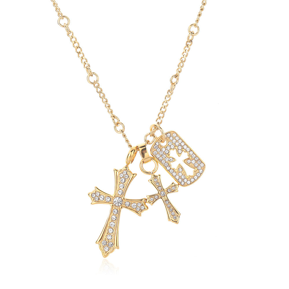 Luminique store | Versatile Cross Titanium Steel Necklace