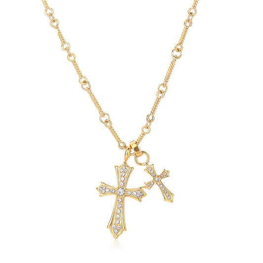 Luminique store | Versatile Cross Titanium Steel Necklace