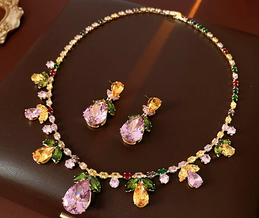 Luminique store | Woodland Pastel Fruit Whimsical Necklace