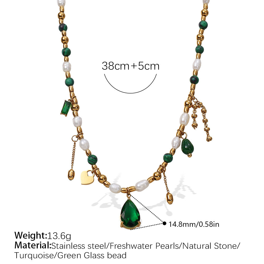 Luminique store | Natural Pearl Vintage Necklace Jewelry