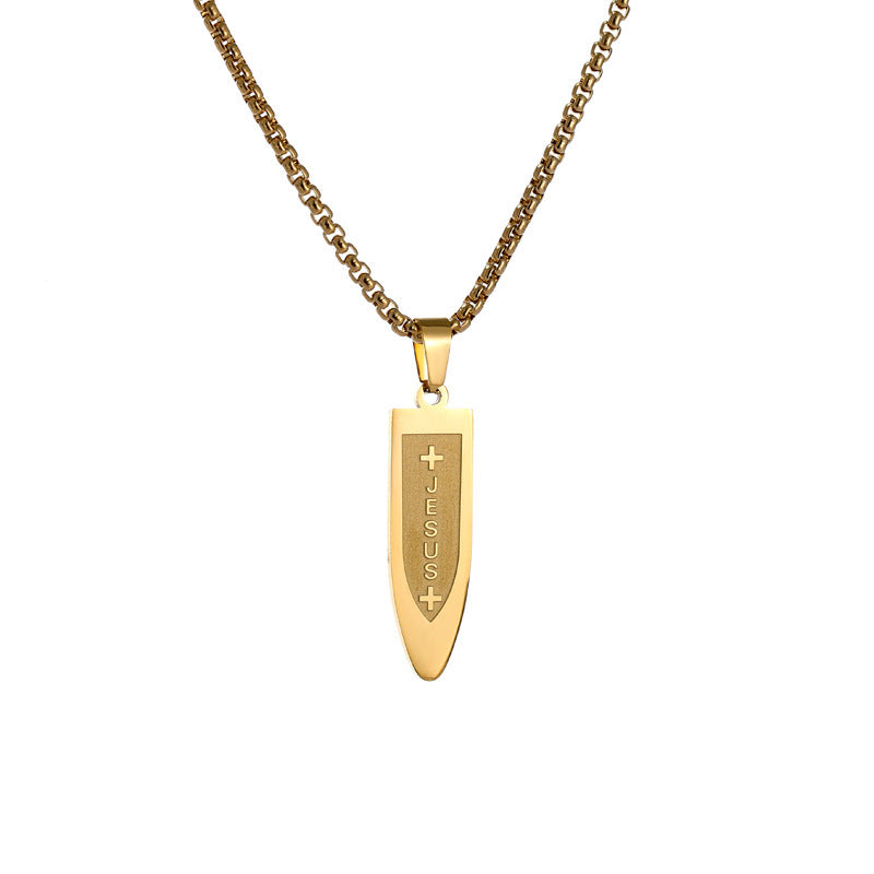 Luminique store |   golden shield cross