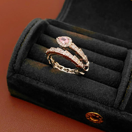 Luminique store | Snake-Shaped Open Zircon Ring