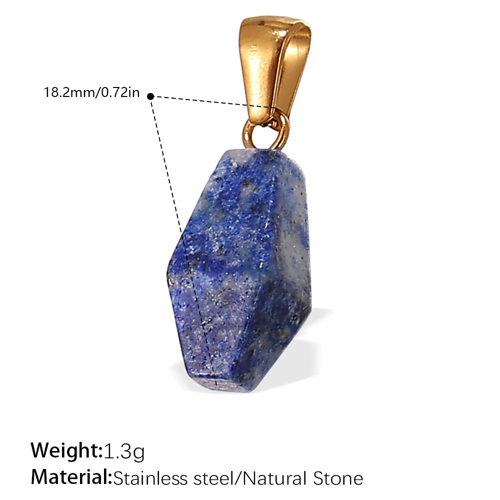 Luminique store | Geometric Star Pendant with Rainbow Gems - DIY Charm Necklace