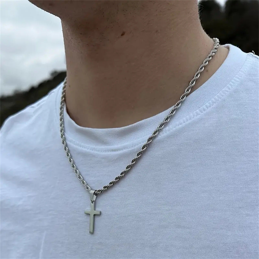 Luminique Store |   Gold Thick-Chain Minimalist Stylish Cross