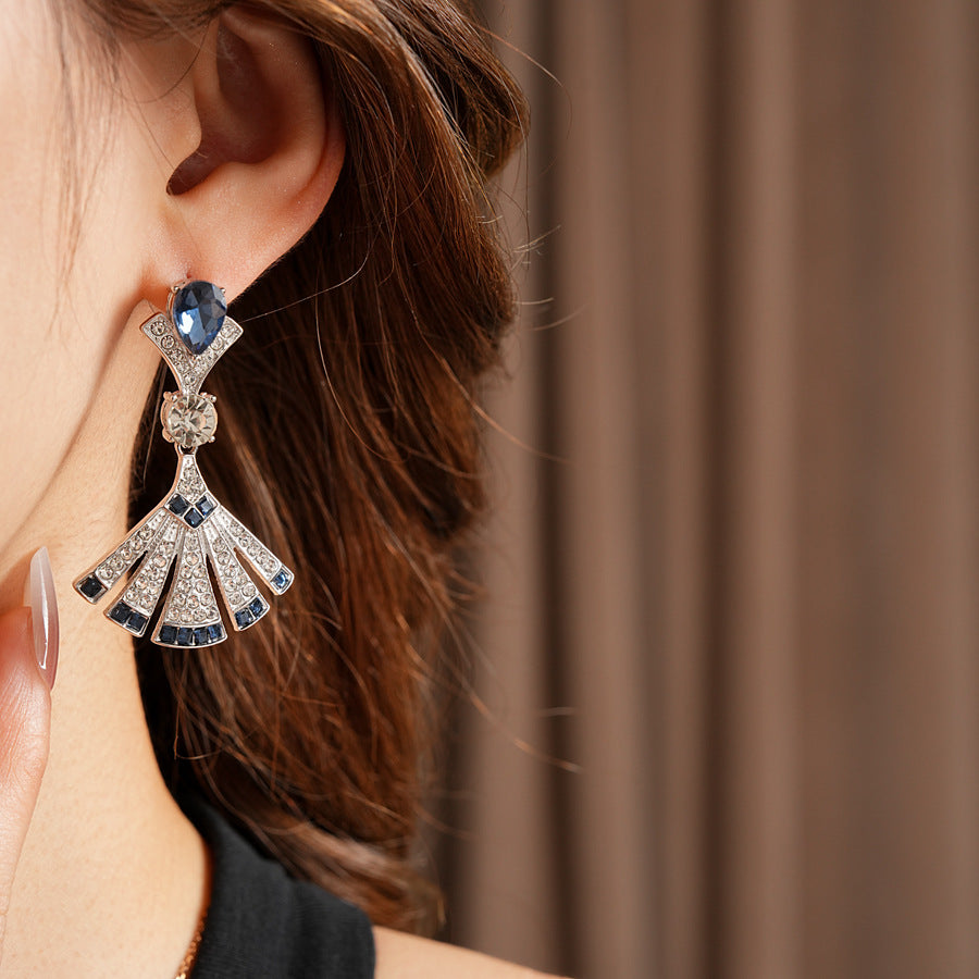 Luminique store | Fan-Shaped Diamond Earrings